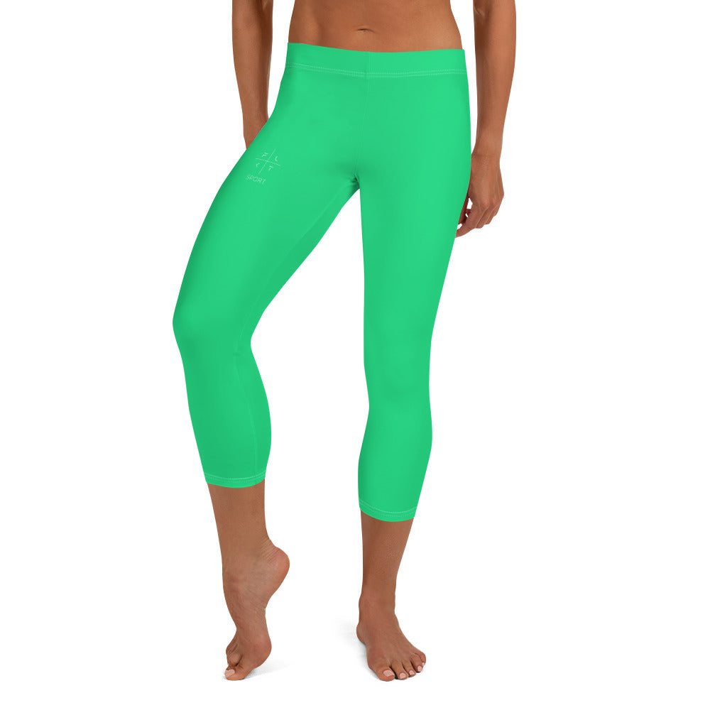 Viridian Vision FLAKOUT Sport Women's Capri Leggings - FLAKOUT