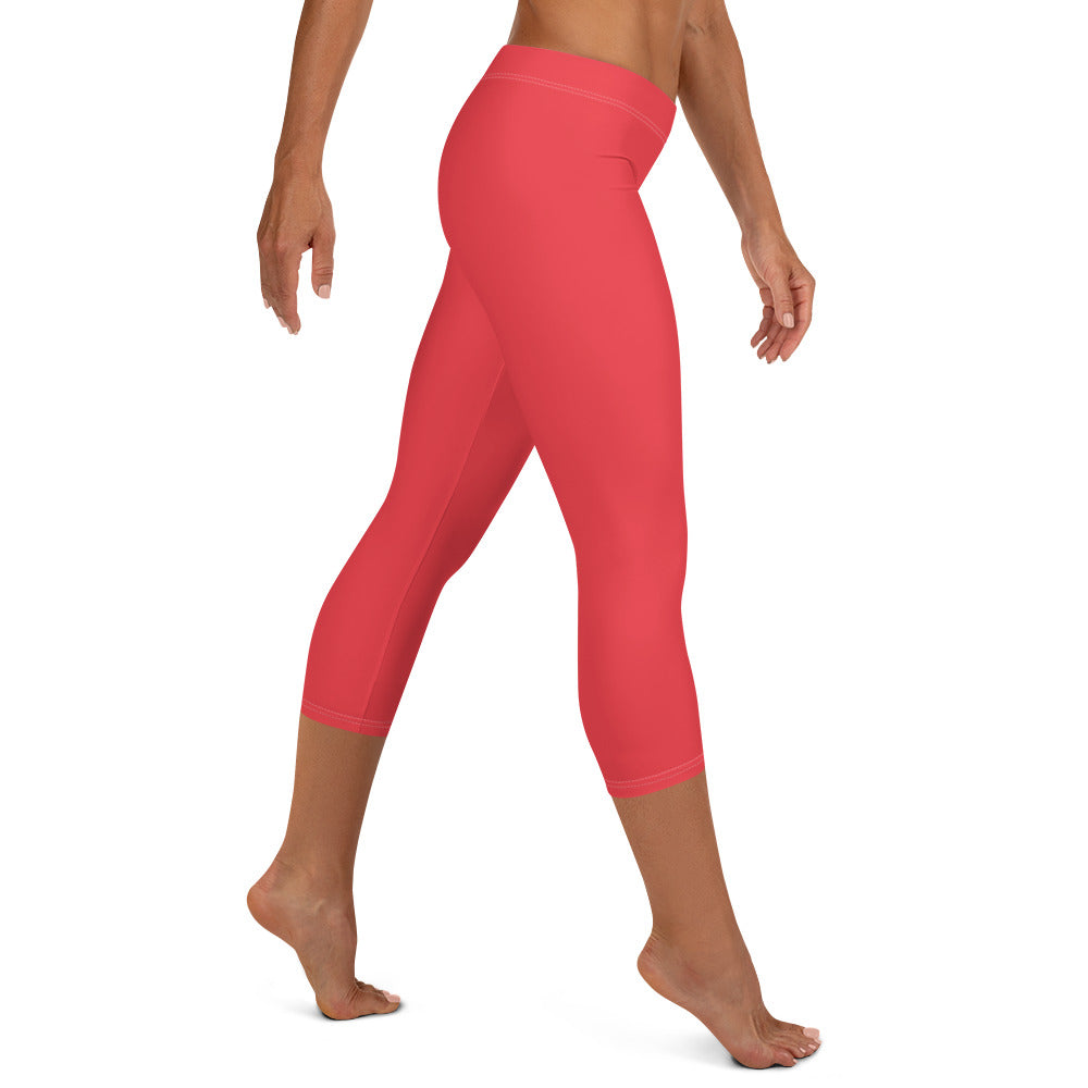 Scarlet Bomb Women's Capri Leggings - FLAKOUT