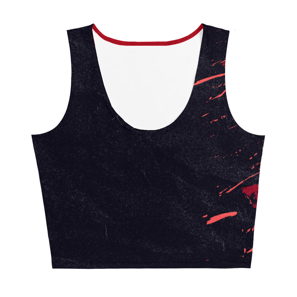 Crop Top Red Black Crush - FLAKOUT