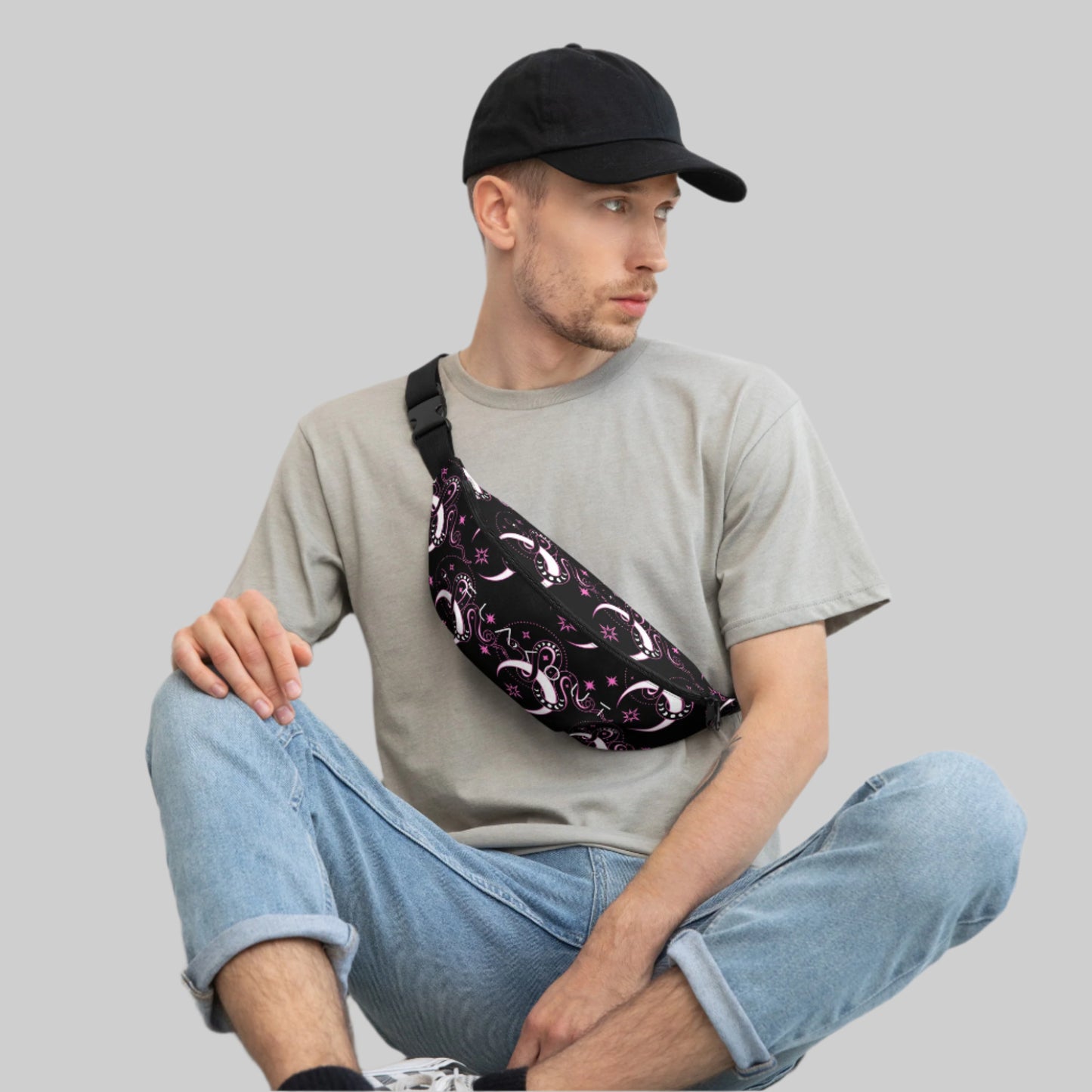 Astralvenom Unisex Water-resistant Fanny Pack - FLAKOUT