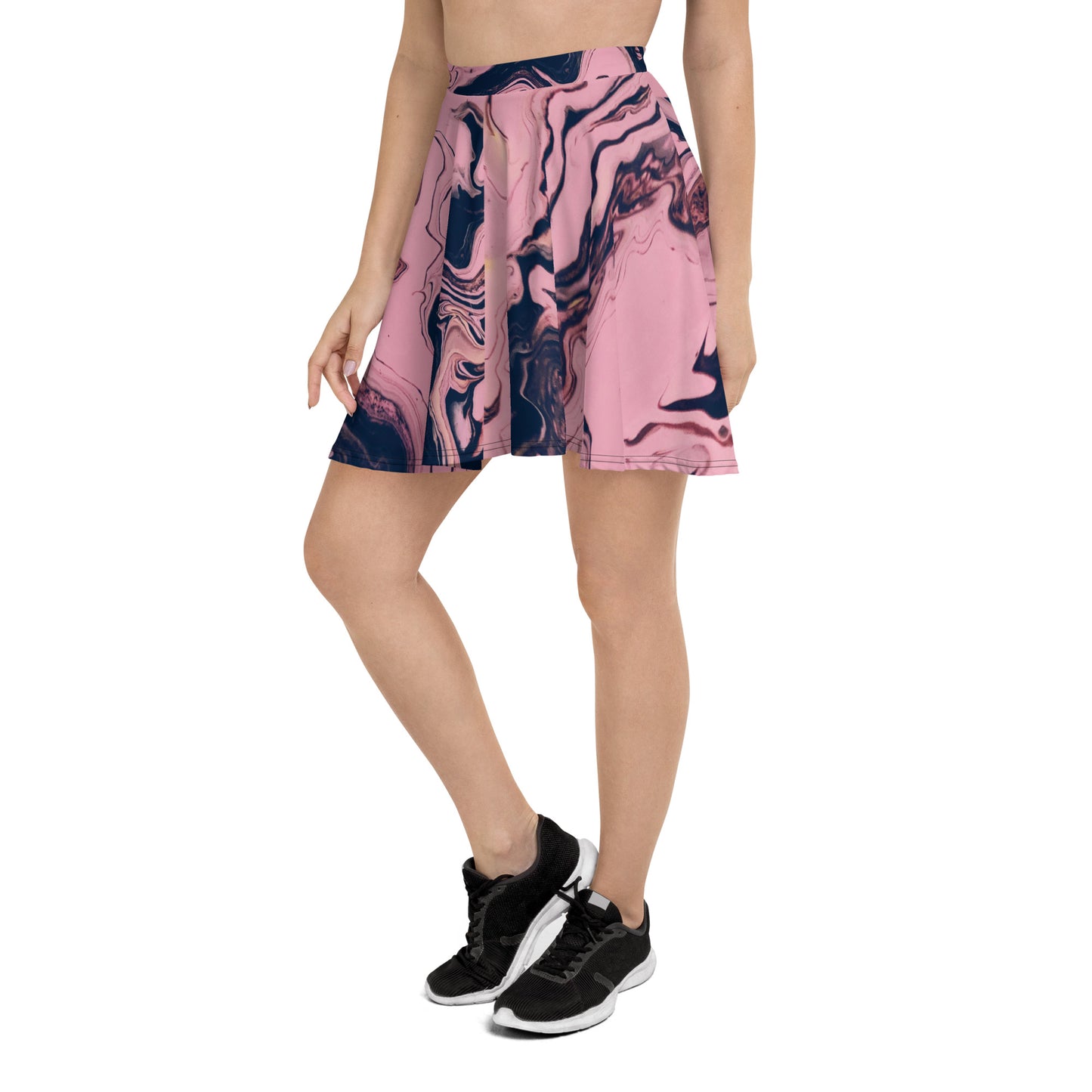 Azure Twilight Women's Skater Skirt - FLAKOUT