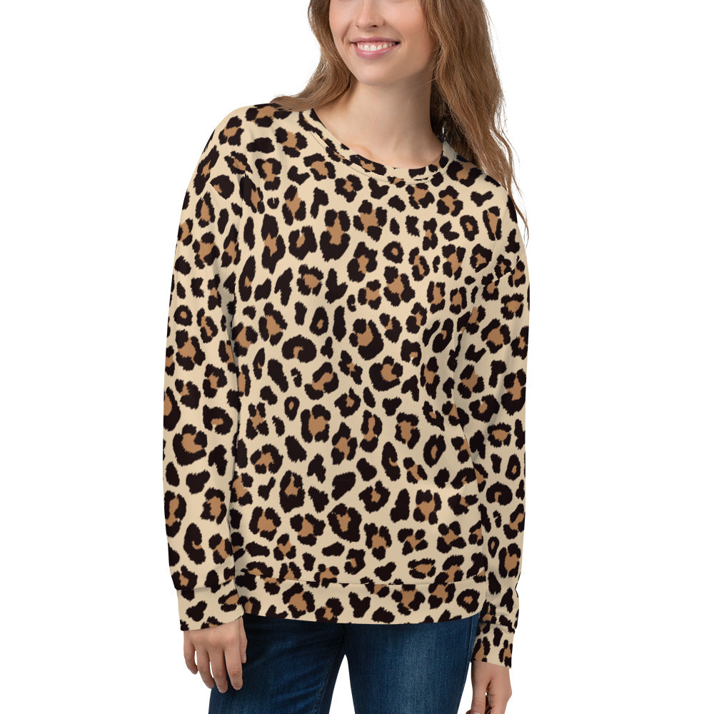 Leopar Chic Feline Women's Sweatshirt - FLAKOUT