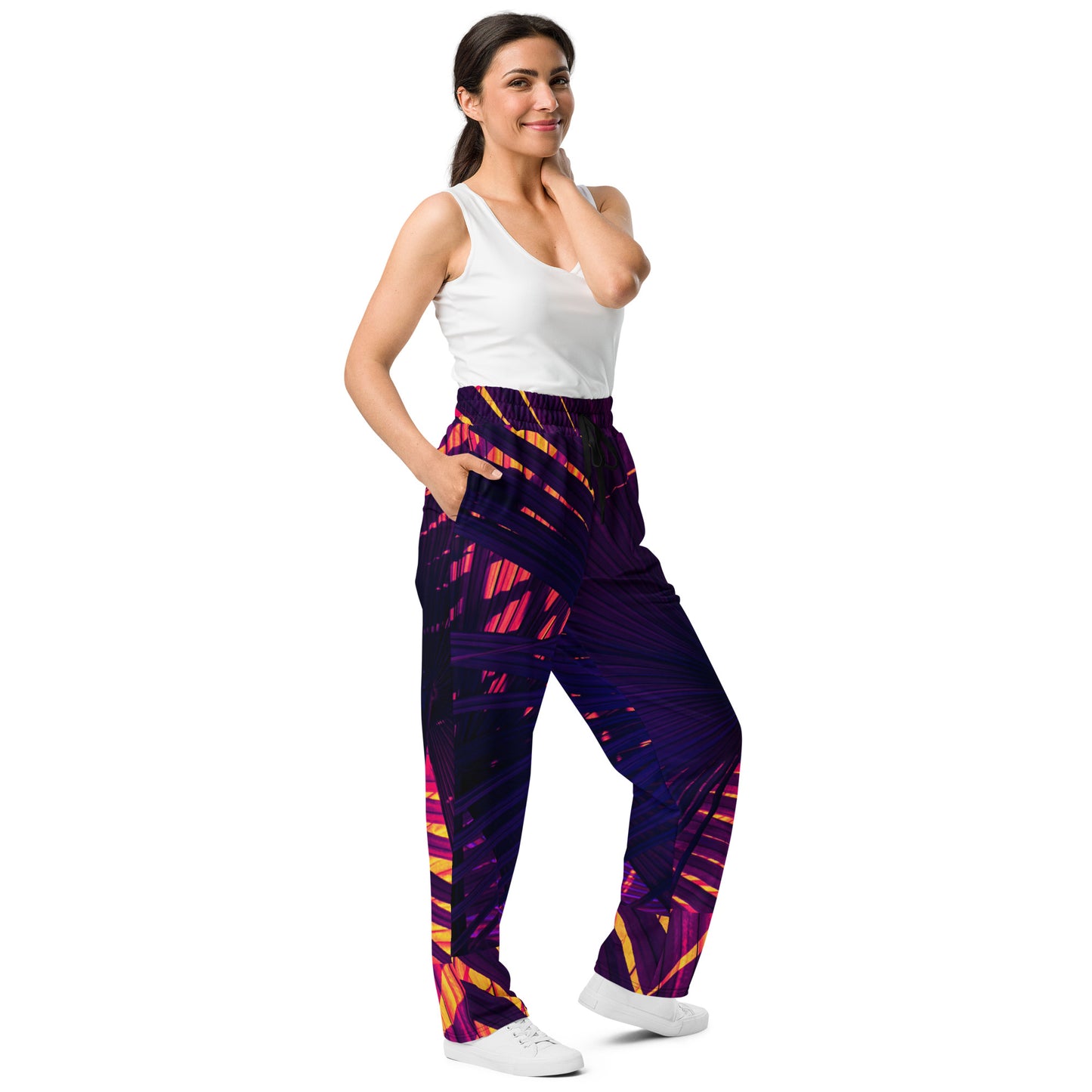 Sunset Pines Women's Wide-leg Recycled Joggers - FLAKOUT