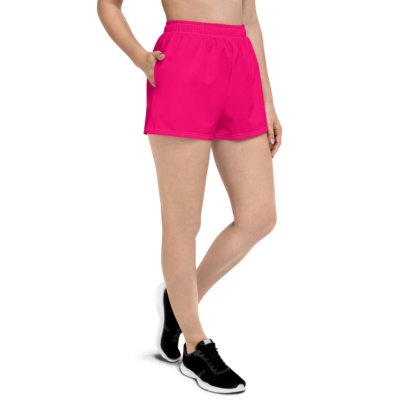 FLAKOUT Sport Fuchsia Burst Women’s Recycled Athletic Shorts - FLAKOUT