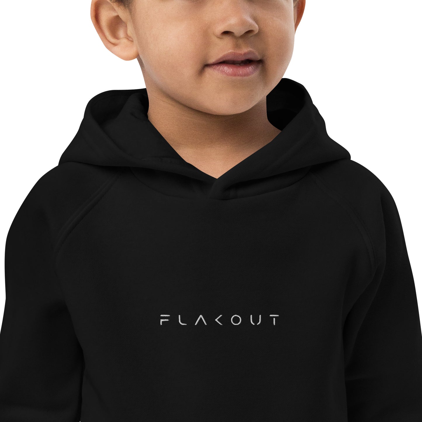 FLAKOUT Logo Embroidered Kid's Recycled Hoodie - FLAKOUT