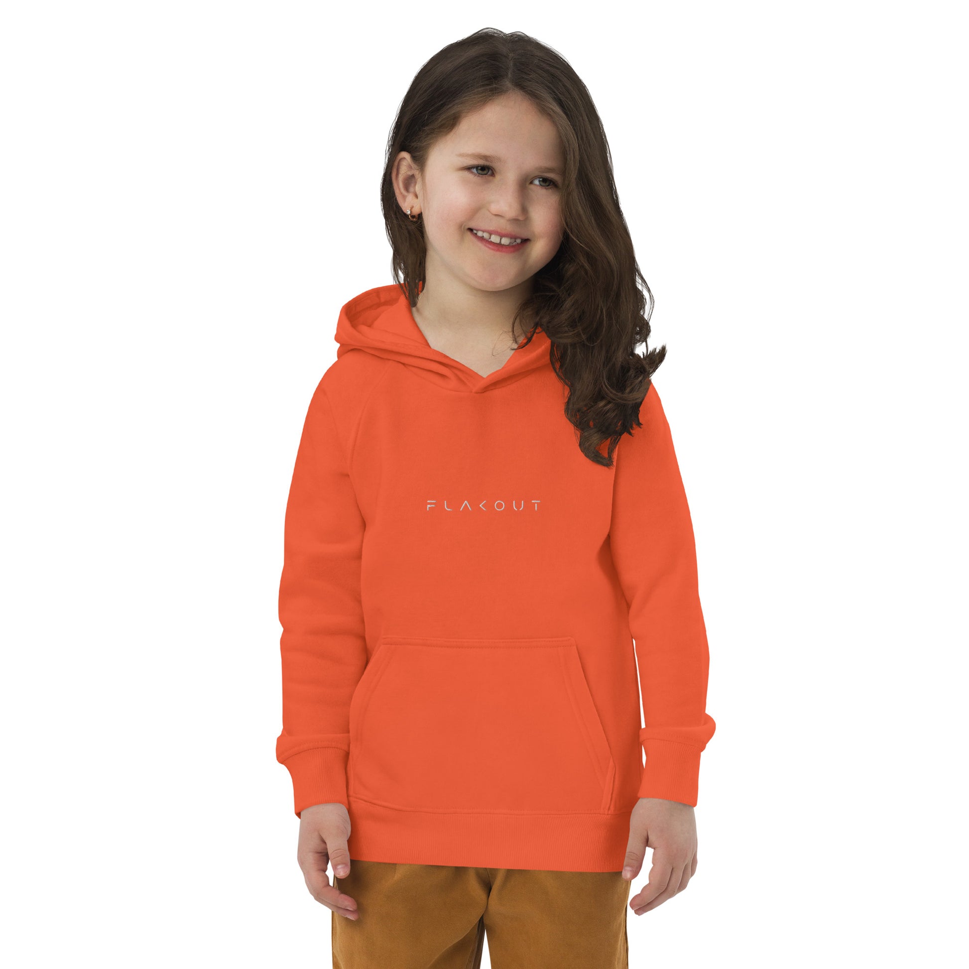 FLAKOUT Logo Embroidered Kid's Recycled Hoodie - FLAKOUT