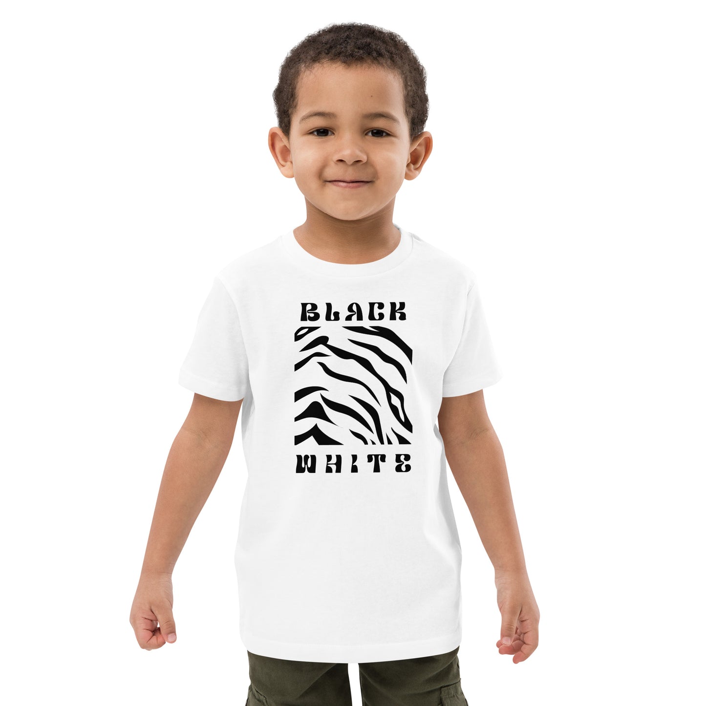 Opulent Onyx Tiger Kid's T-shirt - FLAKOUT