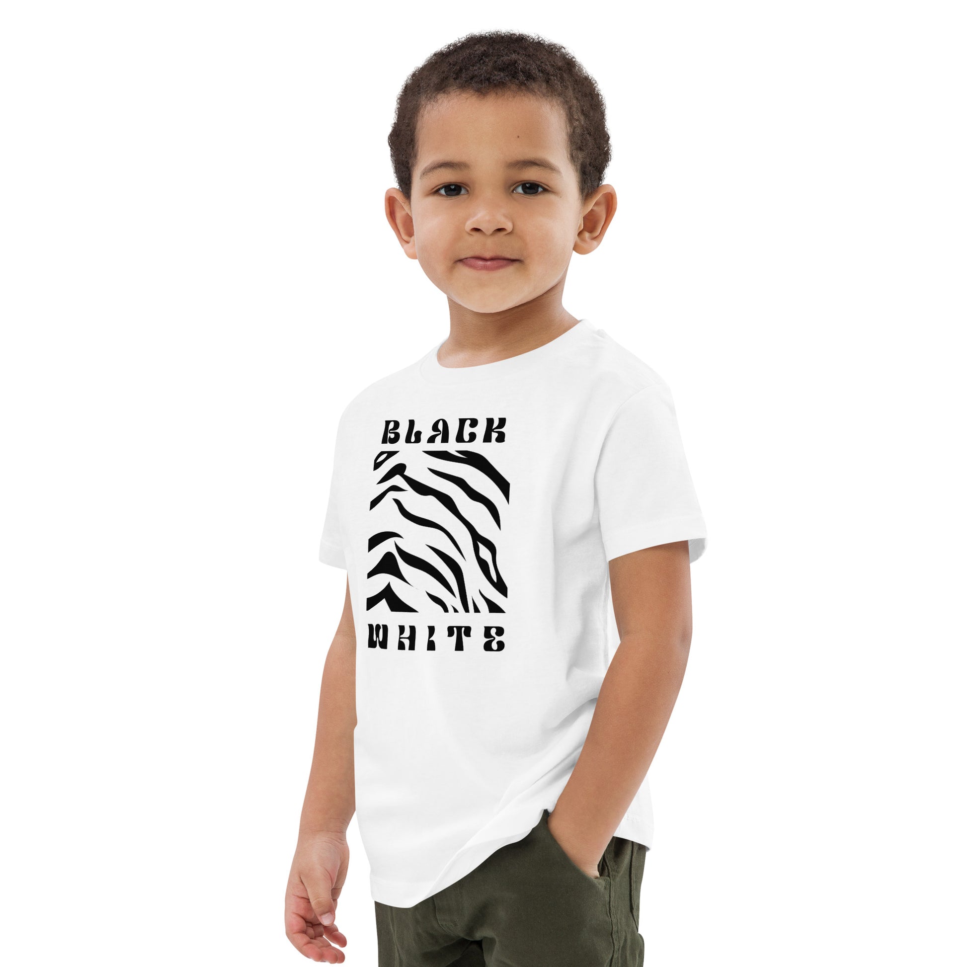 Opulent Onyx Tiger Kid's T-shirt - FLAKOUT