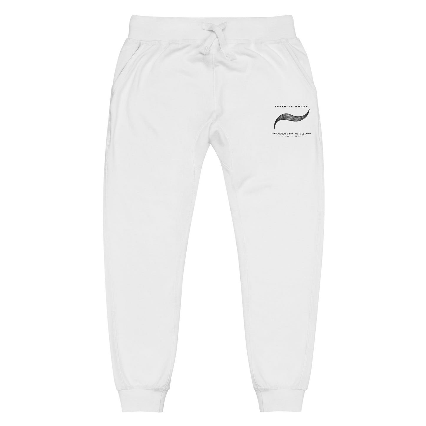 Infinite Pulse Embroidered Unisex Fleece Sweatpants - FLAKOUT