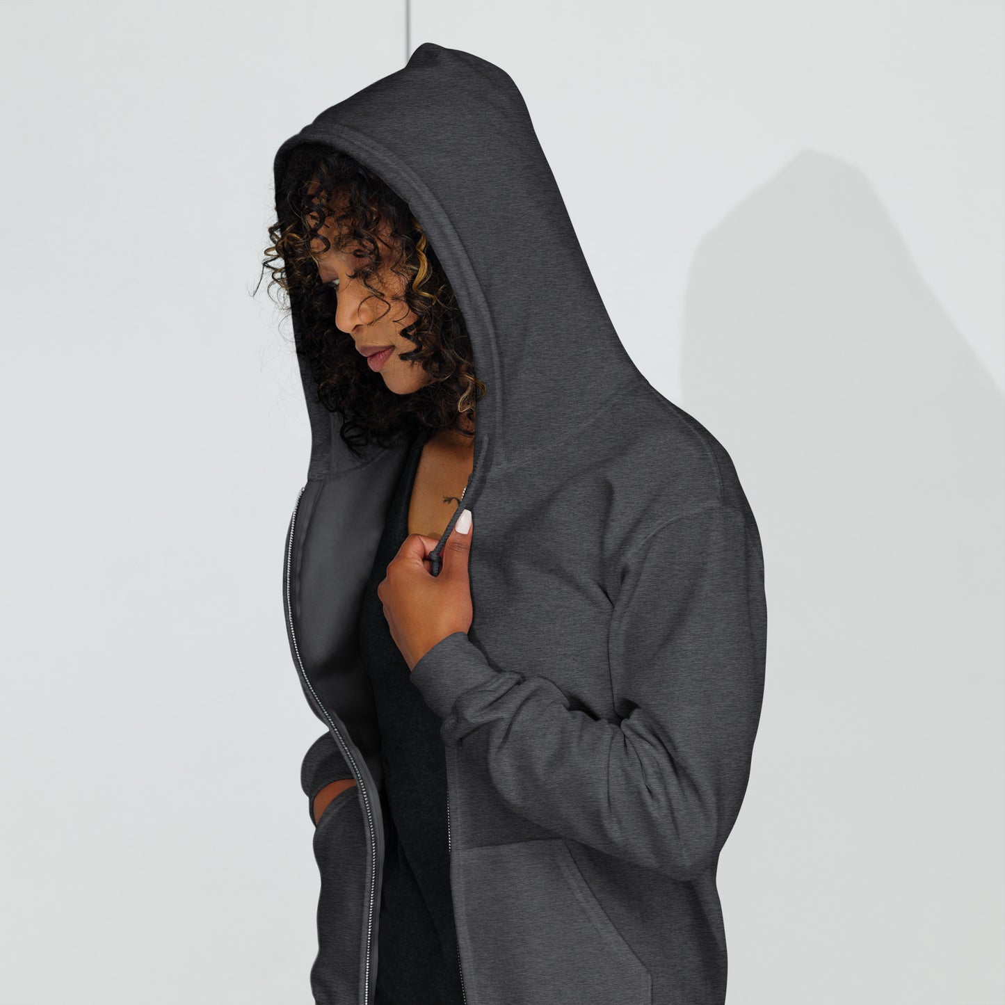 Streetwise Urbanity Heavy Harmony Fusion Zip Hoodie - Dark Heather - FLAKOUT