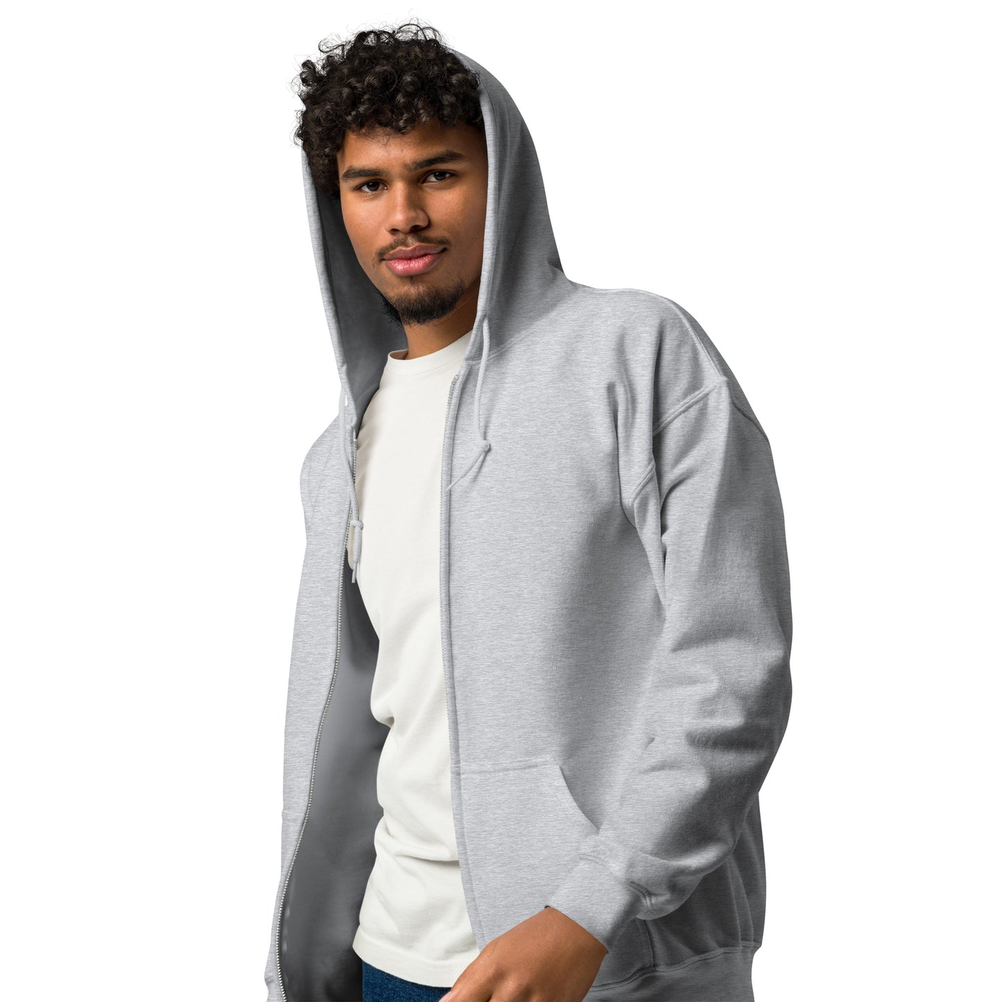 Lunar Eclipsis Heavy Harmony Fusion Zip Hoodie - Sport Grey - FLAKOUT