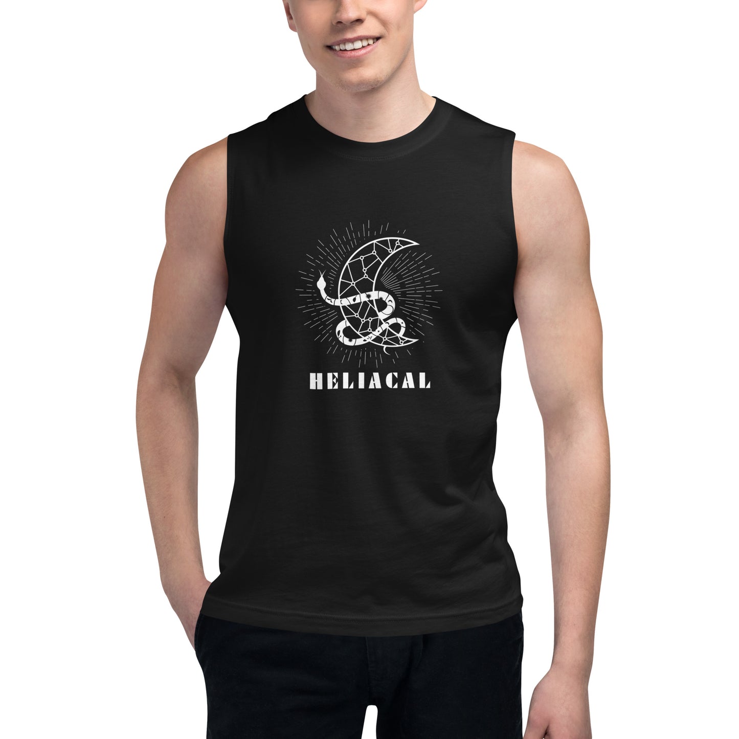 Celestial Heliacal Glow Muscle Shirt - FLAKOUT