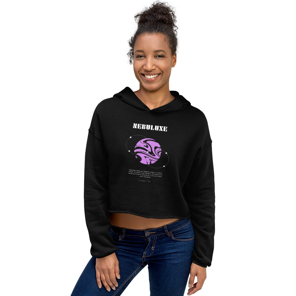 Nebuluxe Brilliance Women's Crop Hoodie - FLAKOUT