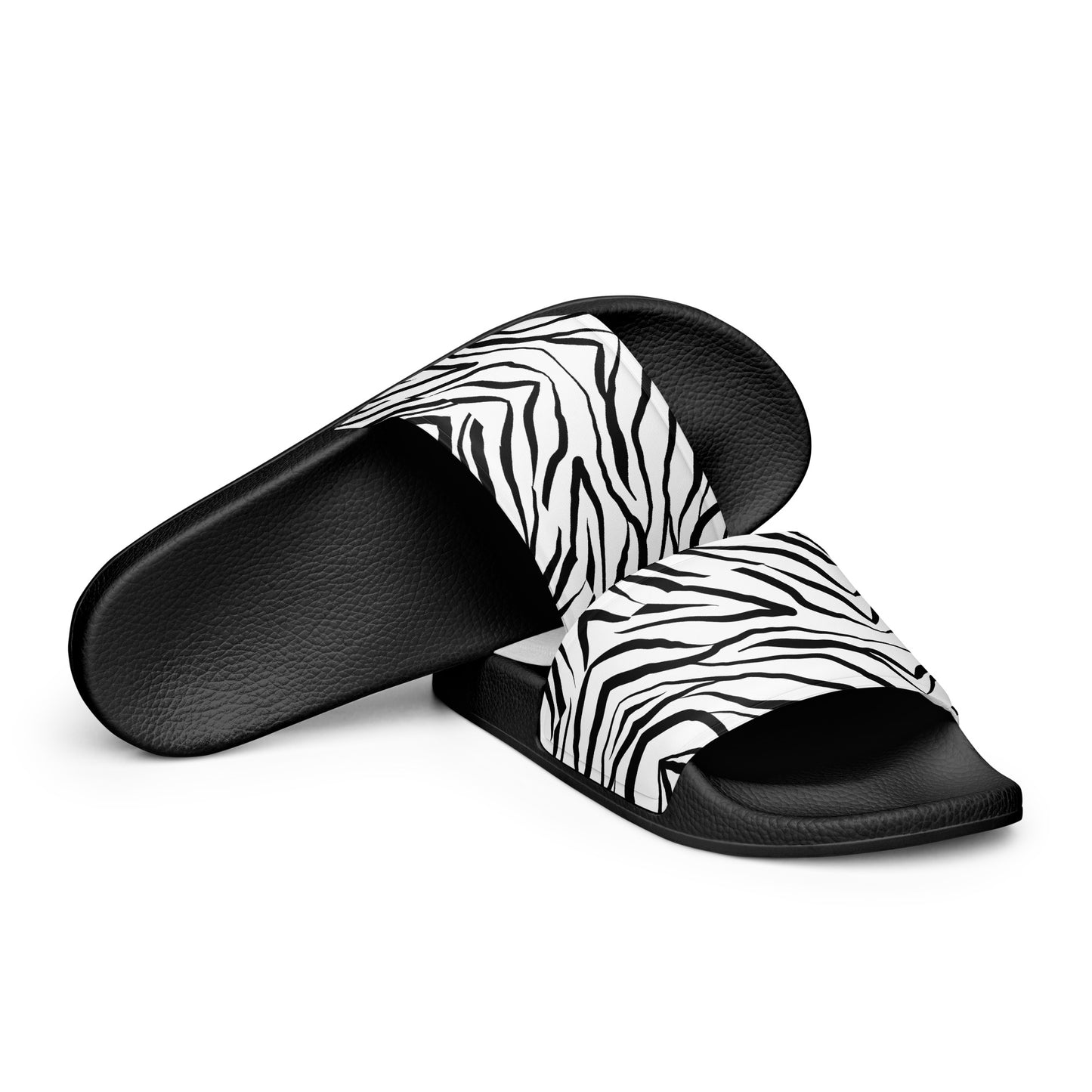 Striped Zebra Vibrance Women's Slides - FLAKOUT