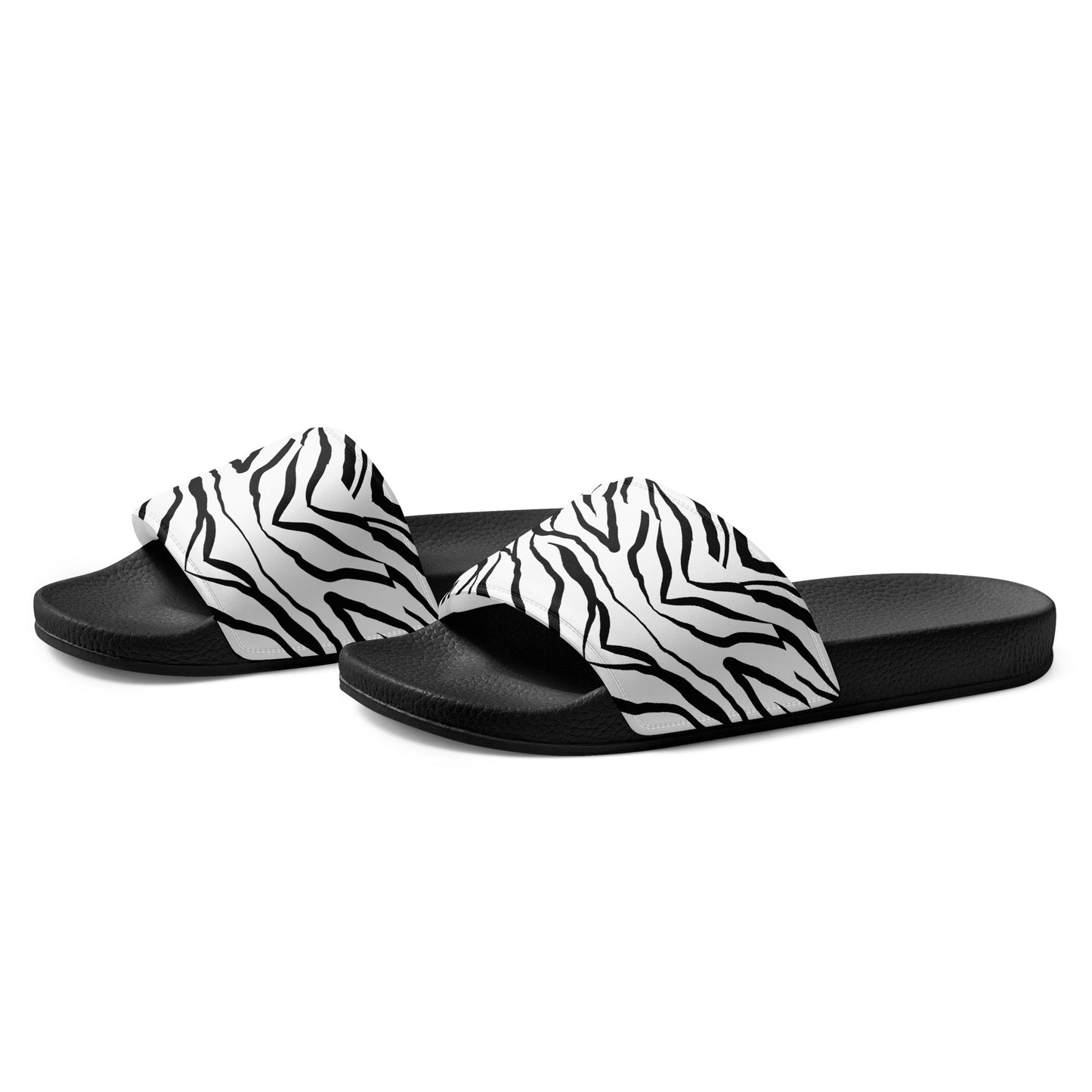 Striped Zebra Vibrance Women's Slides - FLAKOUT