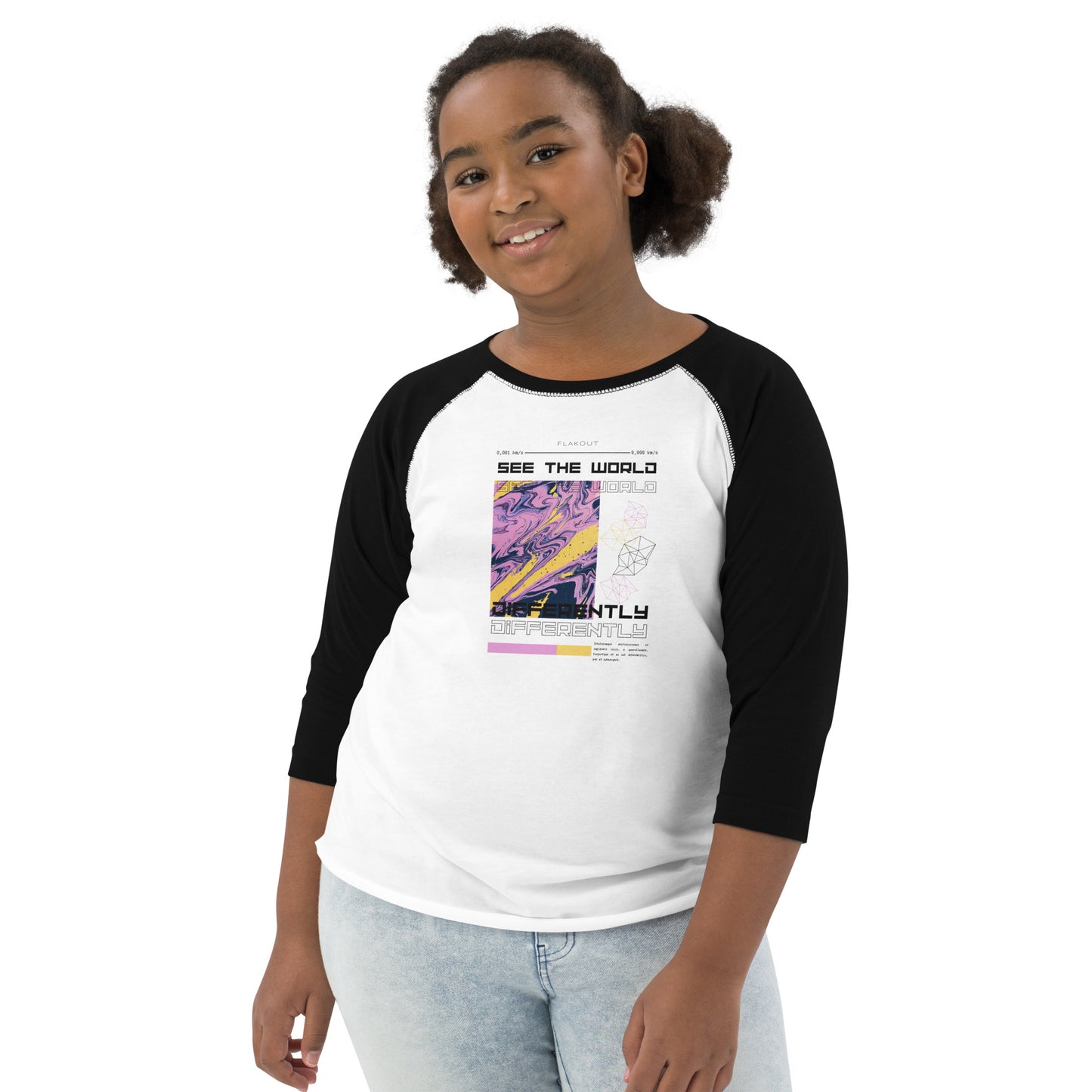 Divergent Horizon See The World Differently Kid's Long Sleeve Shirt - FLAKOUT