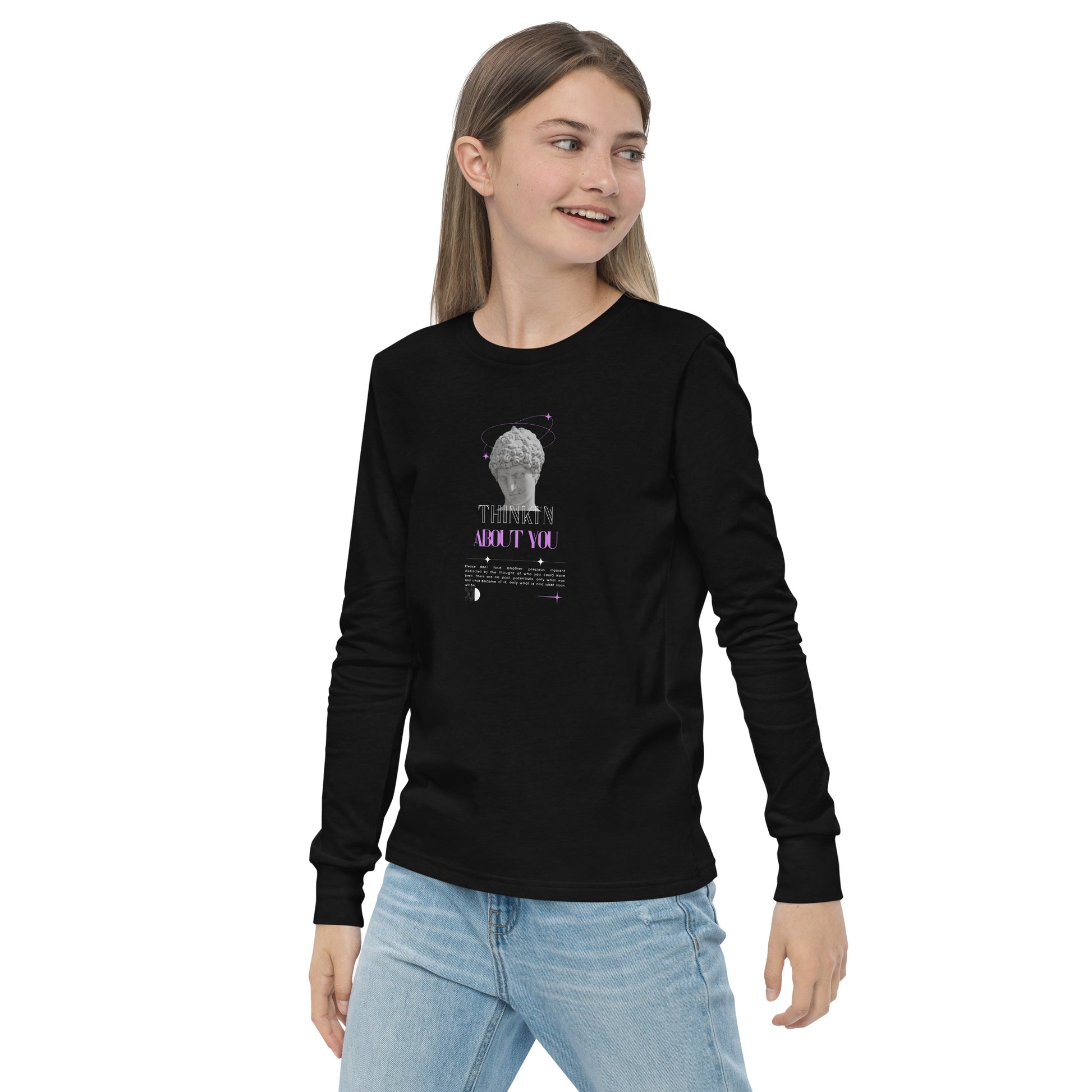 Mindfully Thinki'n About You Kid's Long Sleeve Shirt - FLAKOUT