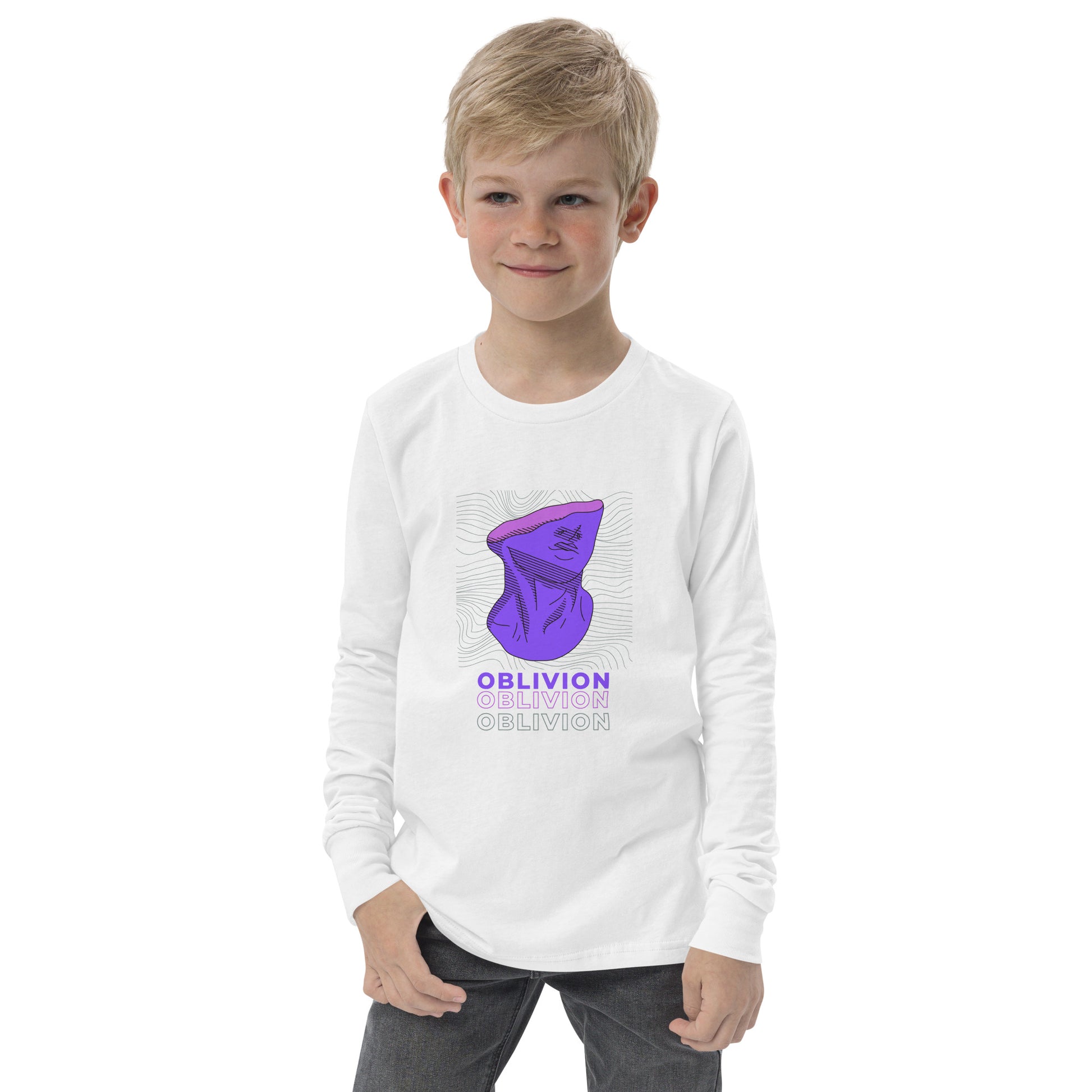 Violet Veil Of Oblivion Kid's Long Sleeve Shirt - FLAKOUT