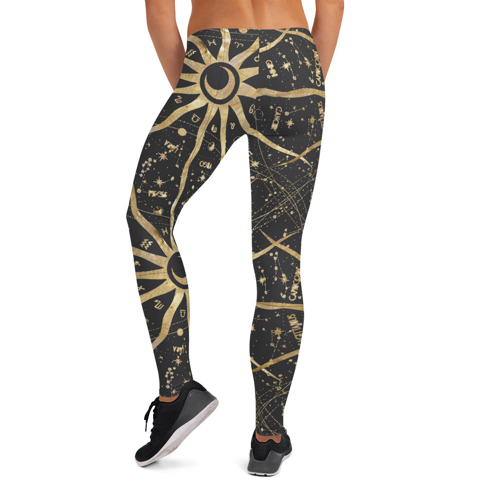 Women's Leggings Ancient Sun - FLAKOUT