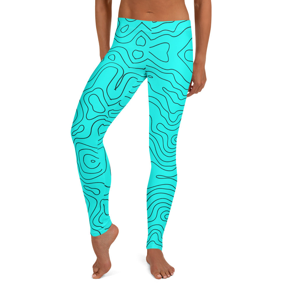 Blue Abyss Women's Leggings - FLAKOUT