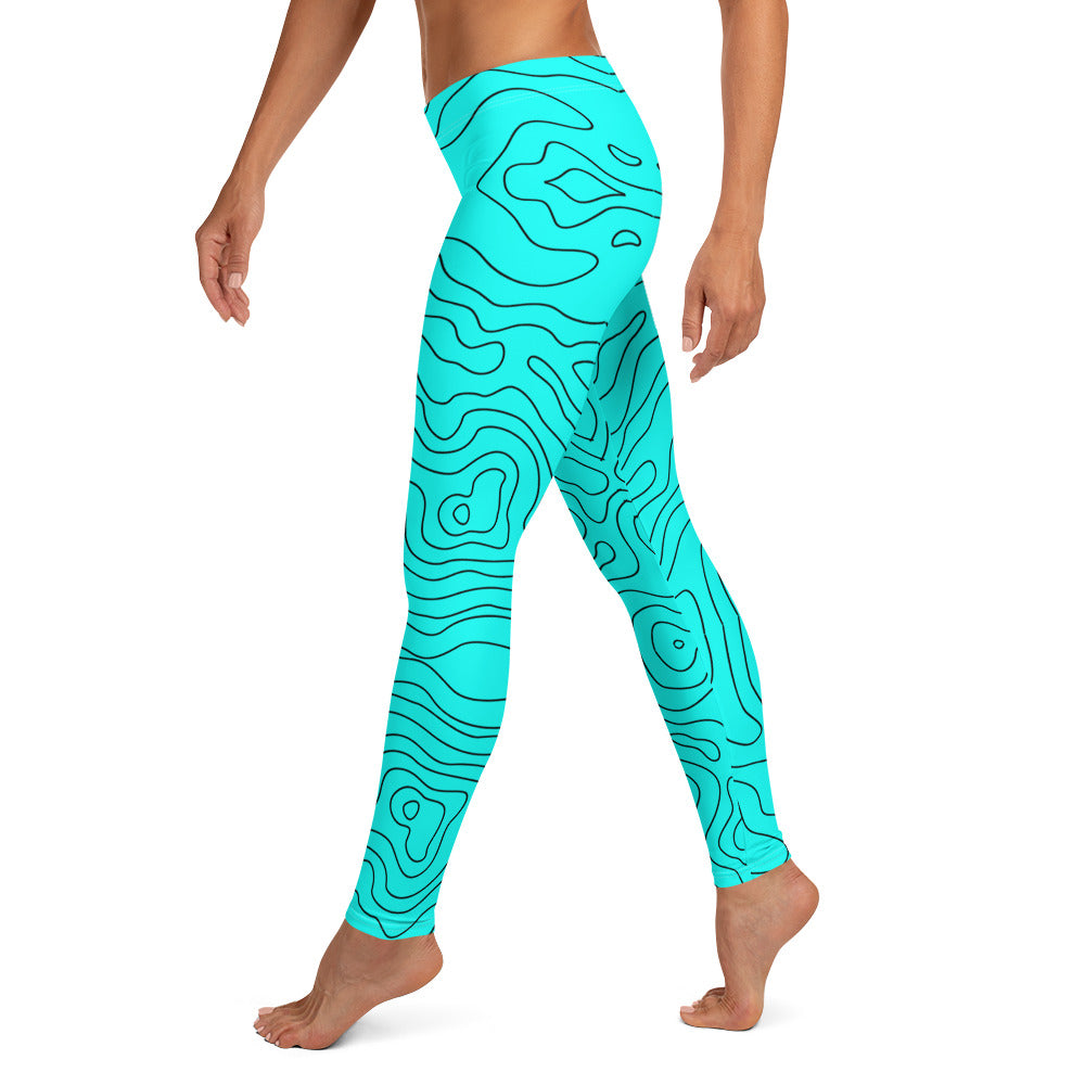 Blue Abyss Women's Leggings - FLAKOUT