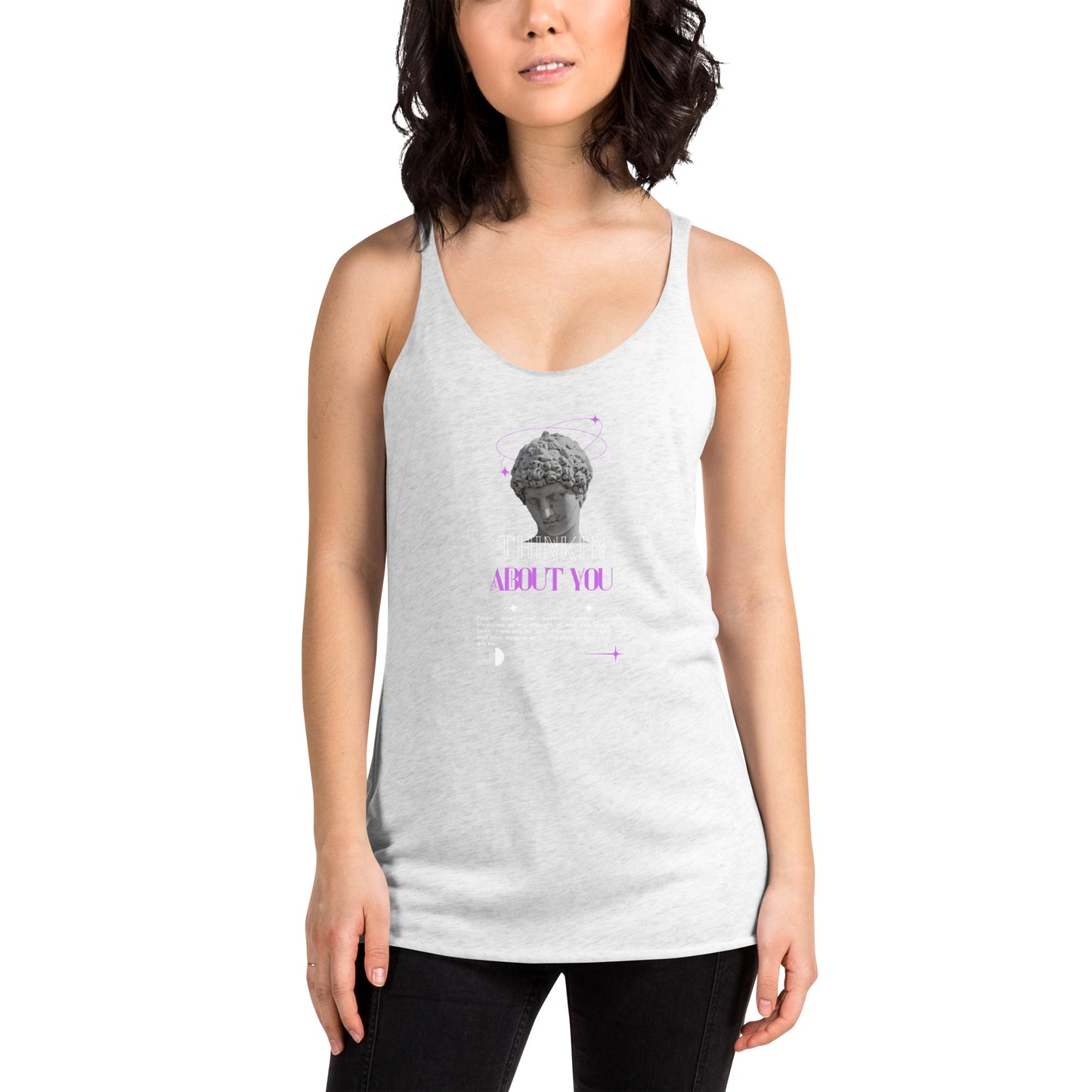 Mindfully Thinki'n About You Women's Racerback Tank - FLAKOUT