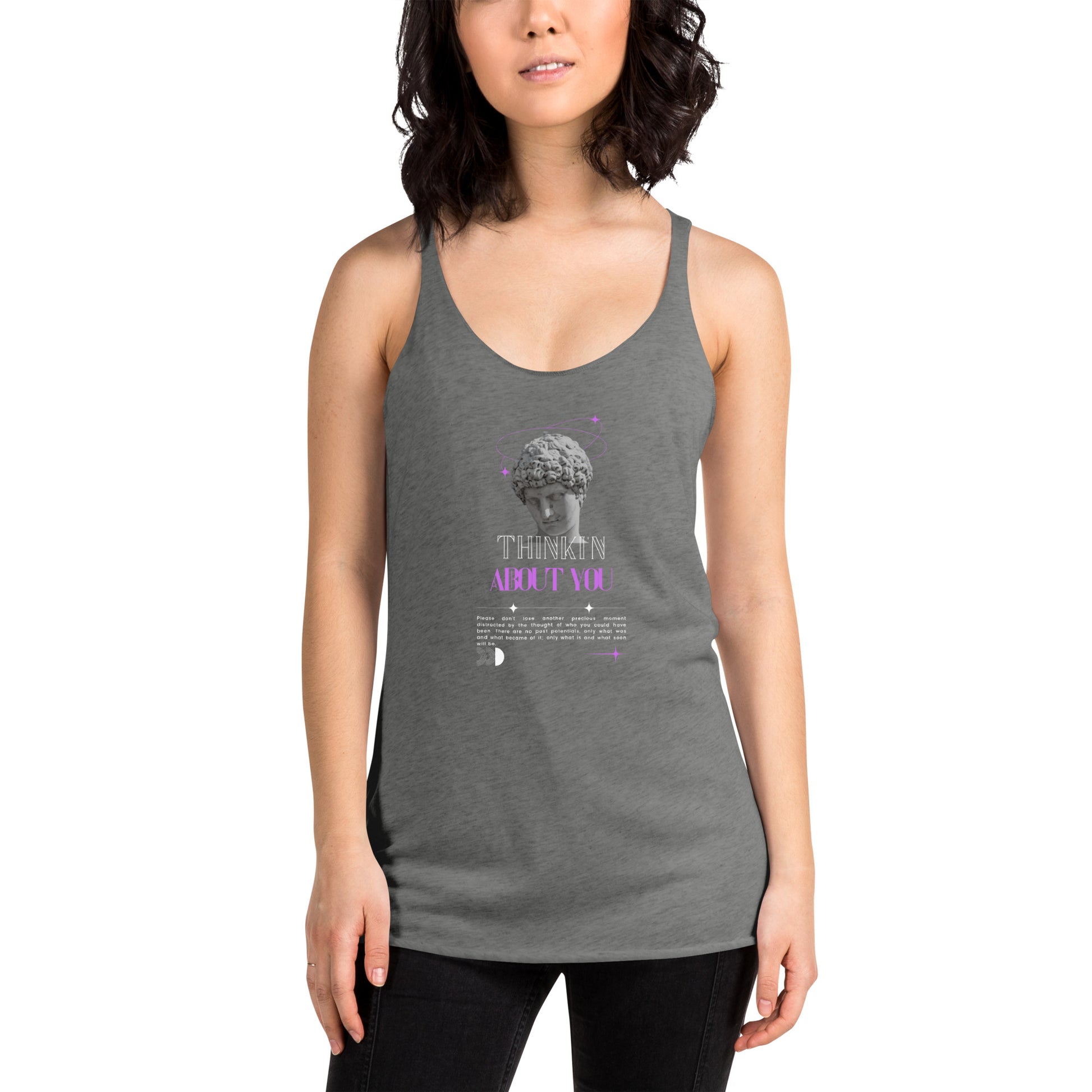 Mindfully Thinki'n About You Women's Racerback Tank - FLAKOUT